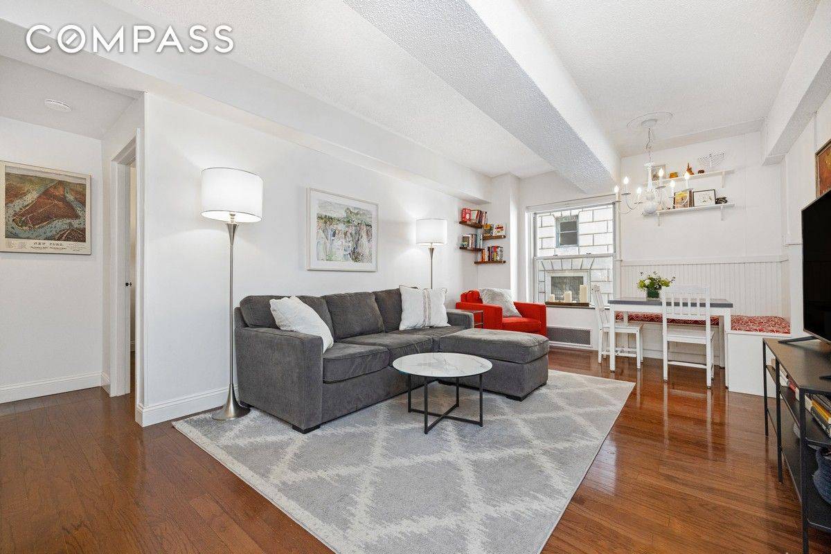 Nestled in a beautifully preserved pre war co op, this well designed 1BR 1BA apartment offers both character and functionality with exceptional storage options and a prime location at the ...