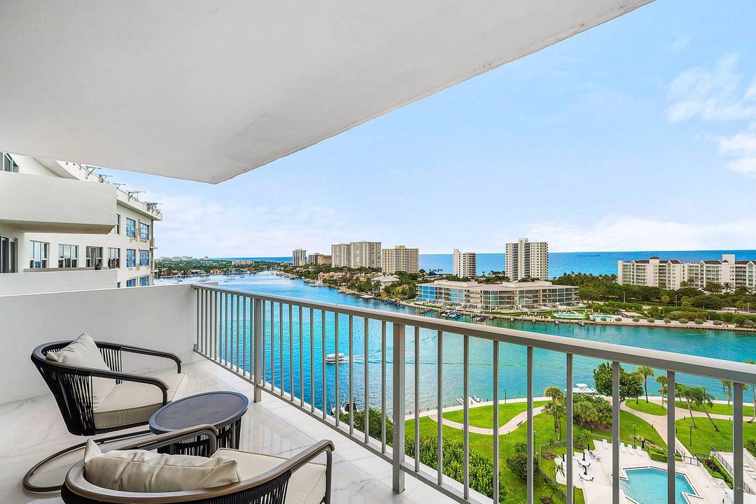 Welcome to 875 E Camino Real 16C, a stunning 16th floor, 2 bedroom, 2 bathroom condo with sweeping east facing views of Lake Boca, the Intracoastal, and the Atlantic Ocean.