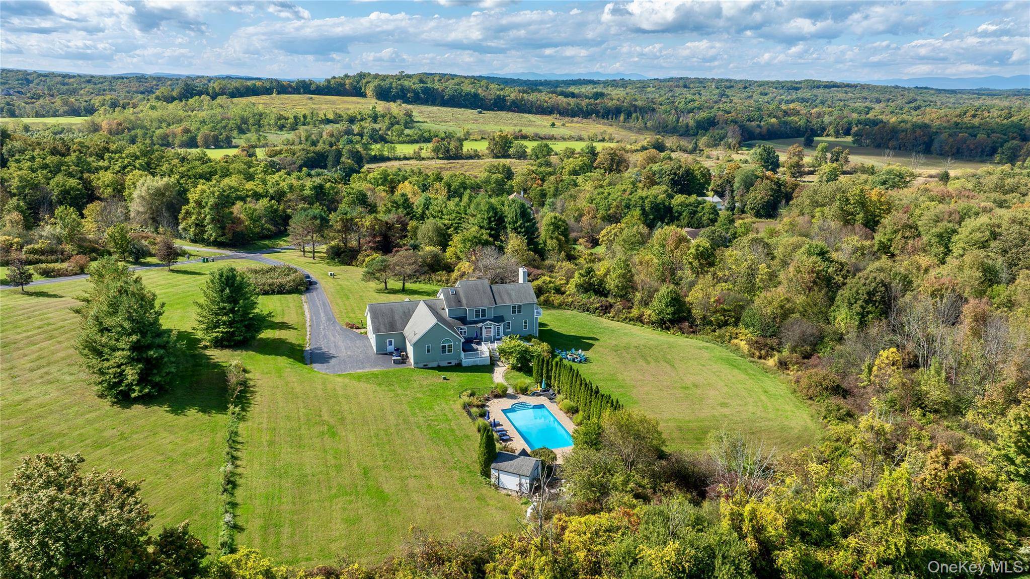 In the desirable Salt Point Clinton Corners corridor between Millbrook and Rhinebeck on a quiet cul de sac just off Salt Point Turnpike, surrounded by farmland, minutes from the Taconic ...