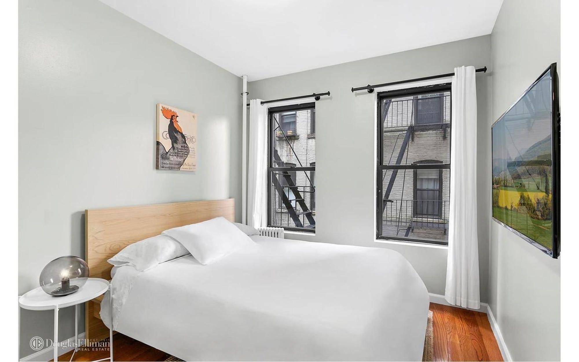 2 Bed in Heart of SoHo Apartment is located 2 flights up in well maintained building.