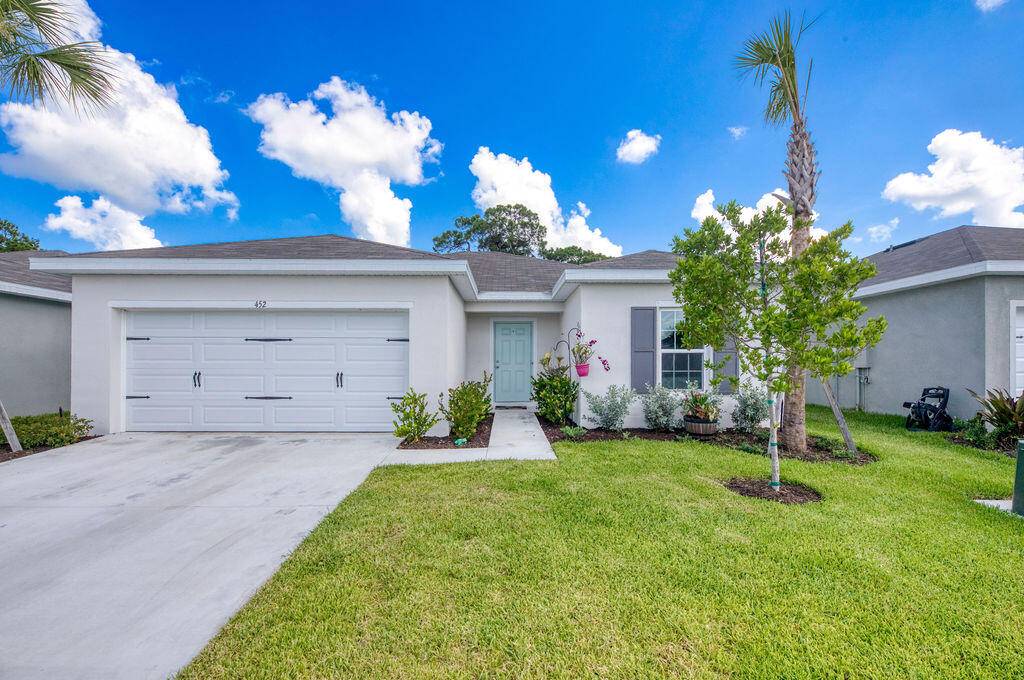 Welcome to this beautifully maintained New Construction Ryan Homes Canary model in the desirable Avalon Crossing community of Fort Pierce.