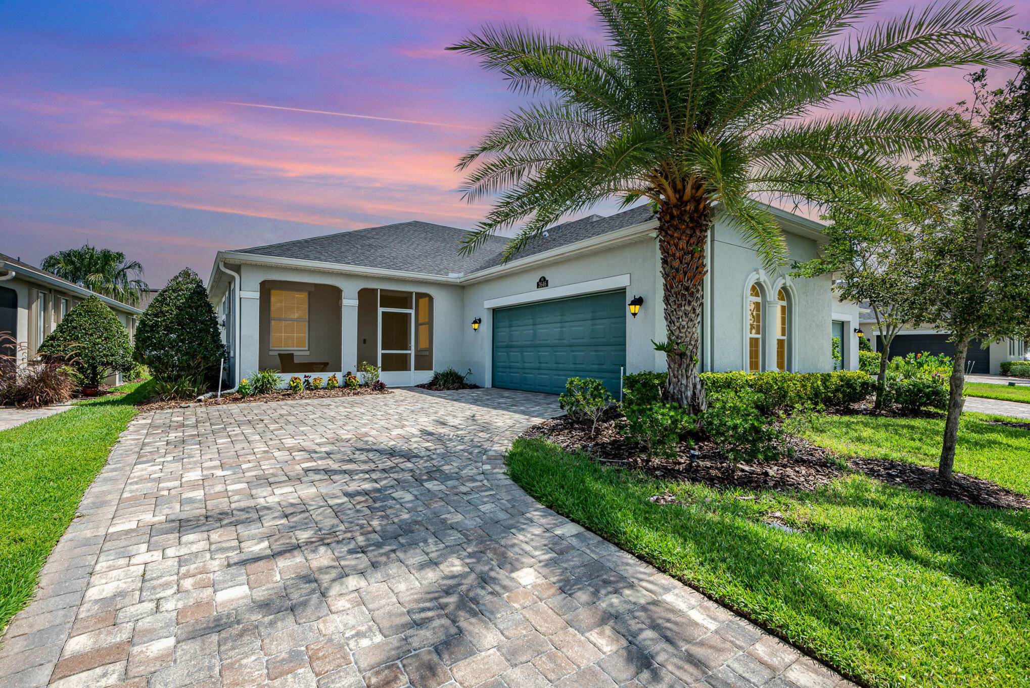 This Luxurious 2 bedroom, 2 bath property, with private office, is exquisitely built with all of the upgrades nestled in the heart of Viera's Loren Cove.