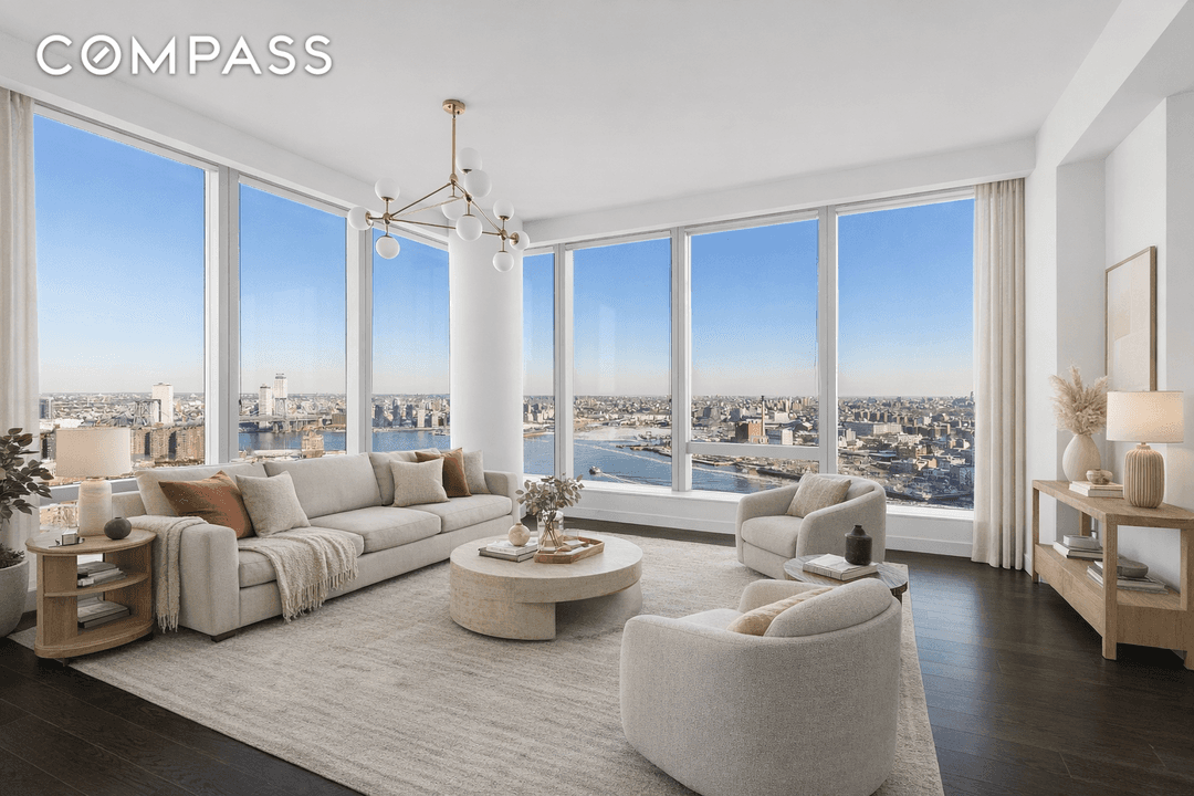 Residence 41G at One Manhattan Square is a 1, 156 square foot, two bedroom, two bathroom corner home perched high above the Lower East Side waterfront, offering north and south ...