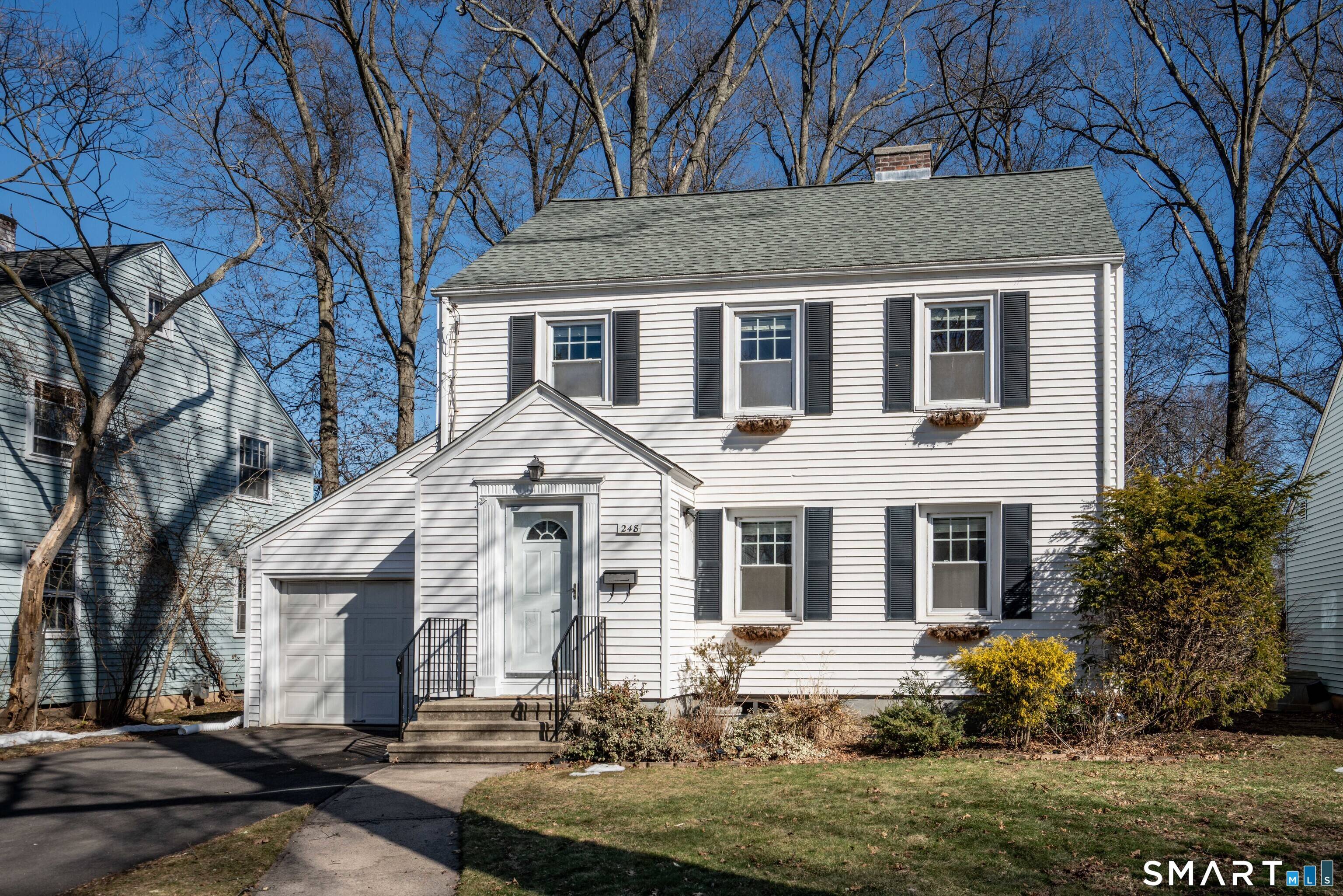 Classic colonial in a sought after neighborhood near Morley Elementary School, with easy access to West Hartford Center and the Trout Brook Trail.
