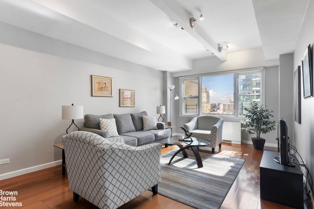 High Floor Corner Converted Two Bedroom with City Views in Prime Lincoln Square Perched on the 17th floor, this bright and sophisticated corner home offers western and northern exposures with ...