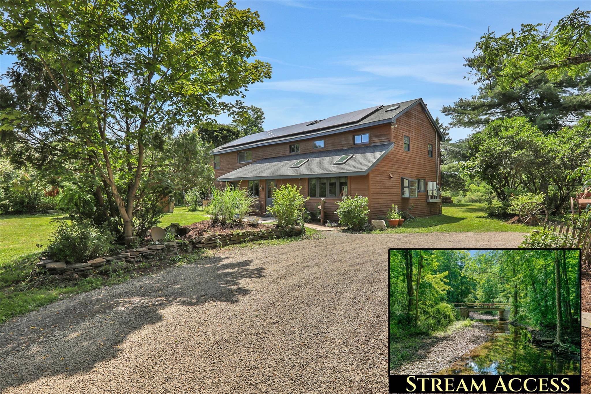 Welcome to this enchanting 20 acre Hudson Valley retreat an organic homestead and income generating compound nestled along the Stony Kill Creek, just under 2 hours from NYC.