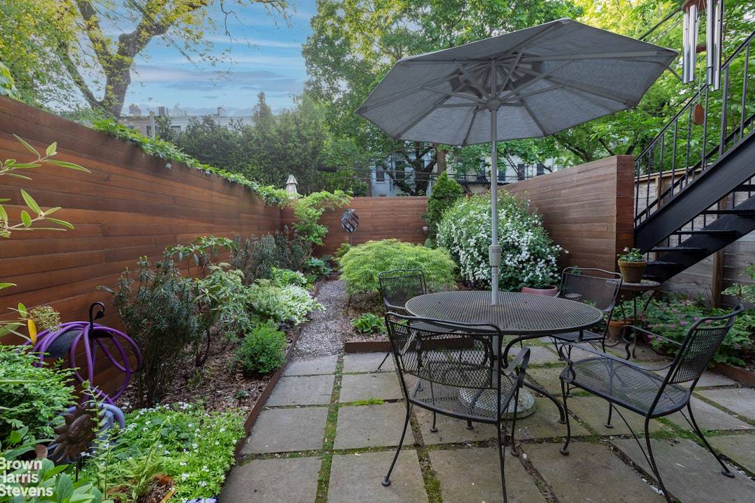 Best Cobble Hill tree lined block 3 unit coop with Zen landscaped garden and low monthlies.