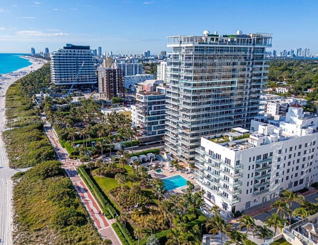 The Caribbean Residences honors its glitzy Art Deco past with historic architecture, original terrazzo floors, and decor reminiscent of the glamour of postwar Miami Beach.