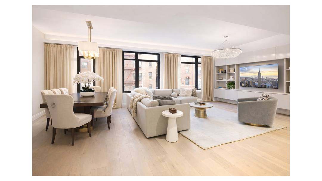 Modern 4 Bedroom, 4 Bath Condo in Boutique UWS New Development Quiet, garden facing residence with north south light, luxury finishes, and full service amenities at the Dahlia.