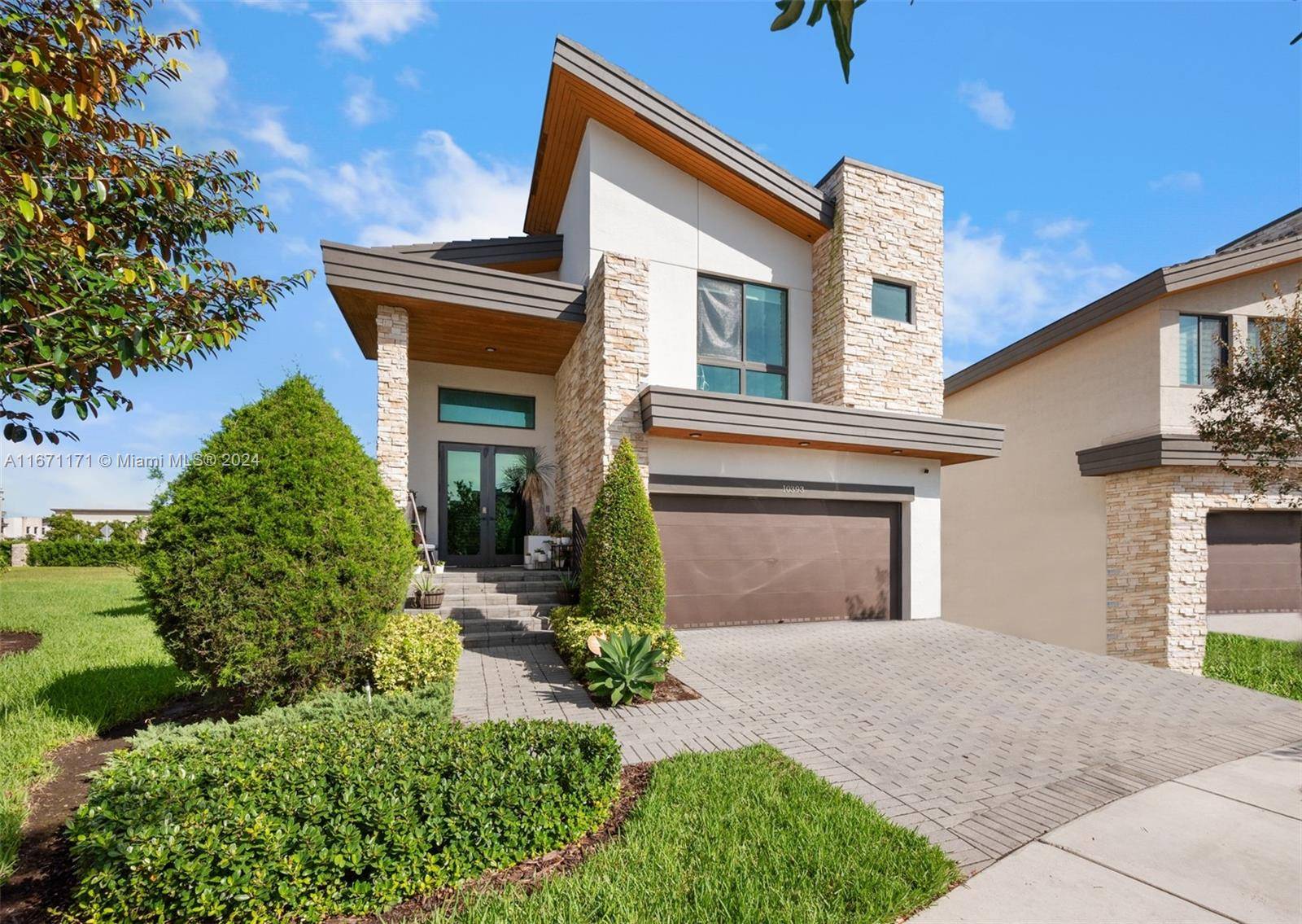 This modern residence features 4 bedrooms and 4 bathroom, offering spacious living areas with luxury finishes.