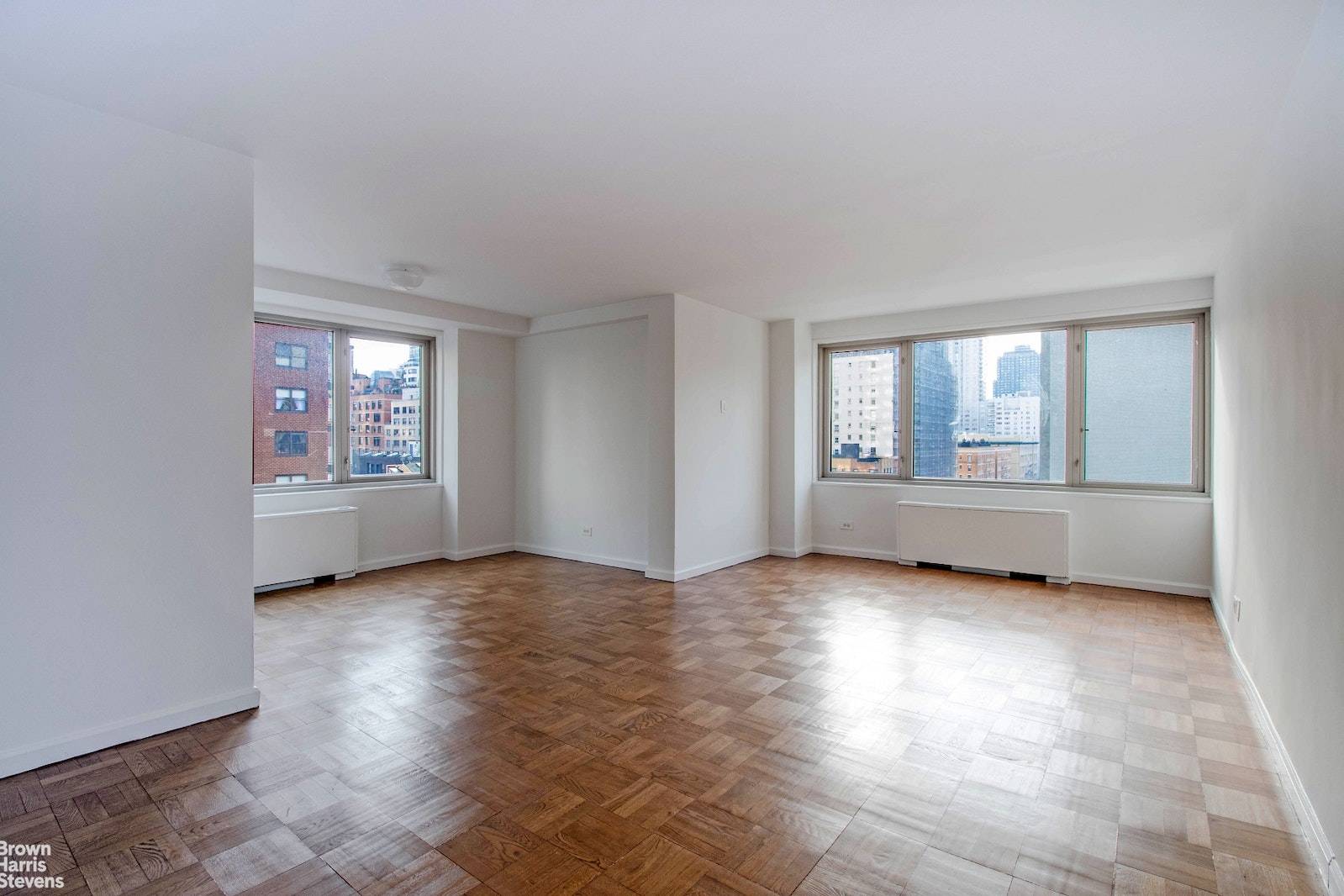 Large, corner 2BR in a 24Hr doorman building.