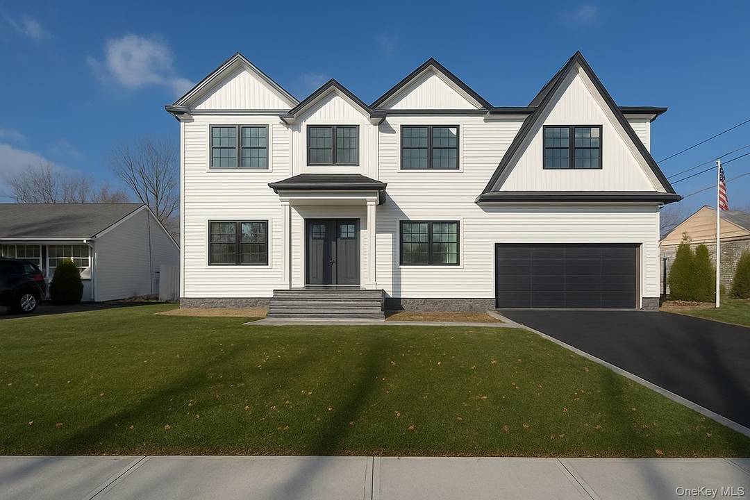 95 COMPLETE AS OF DECEMEMBER 2025 TOTALLY brand new construction located MID BLOCK on tree lined street within prestigious Wantagh Woods !