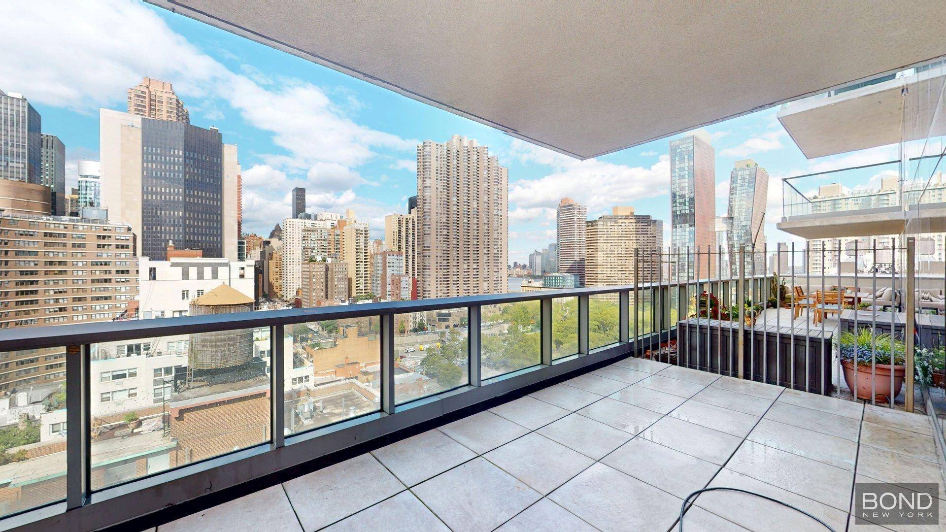 Gut renovated 1 bedroom 2 bathroom apartment with a balcony !