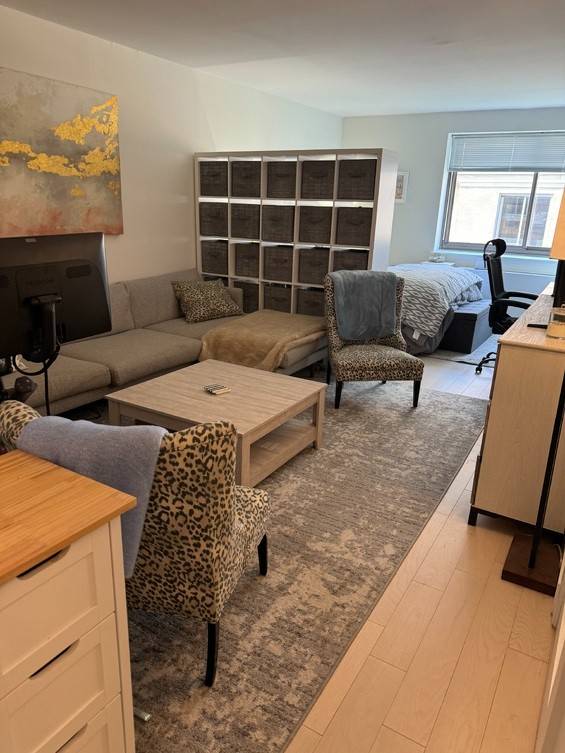 Beautifully renovated large studio in prime West Village location with tons of closet space and spacious living area.
