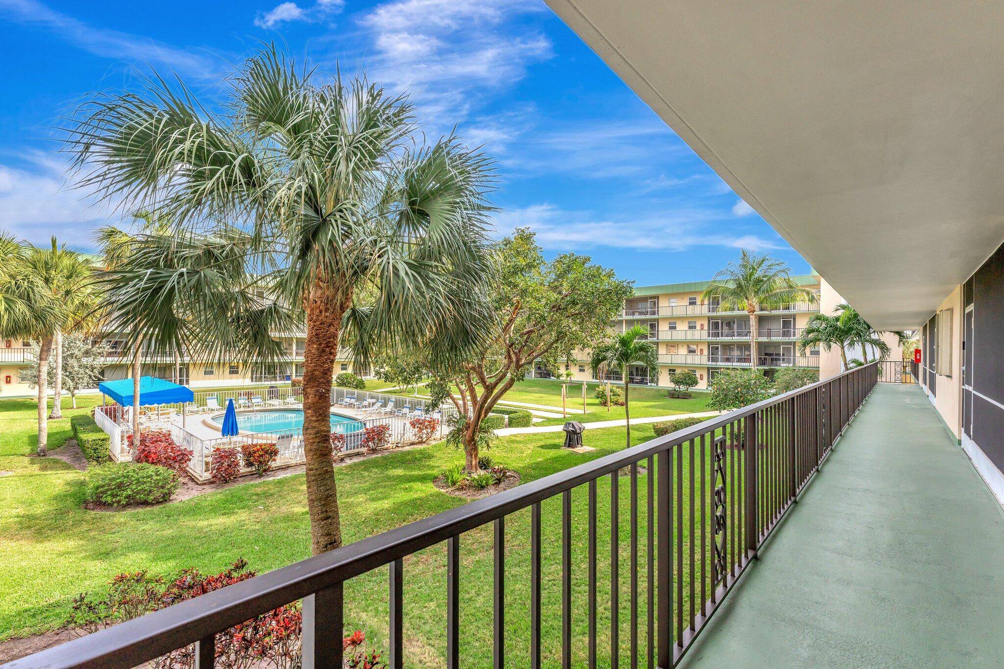 Vibrant 55 community ! This rarely available, larger, corner two bedroom, two bathroom condo is designed for comfortable, modern living.
