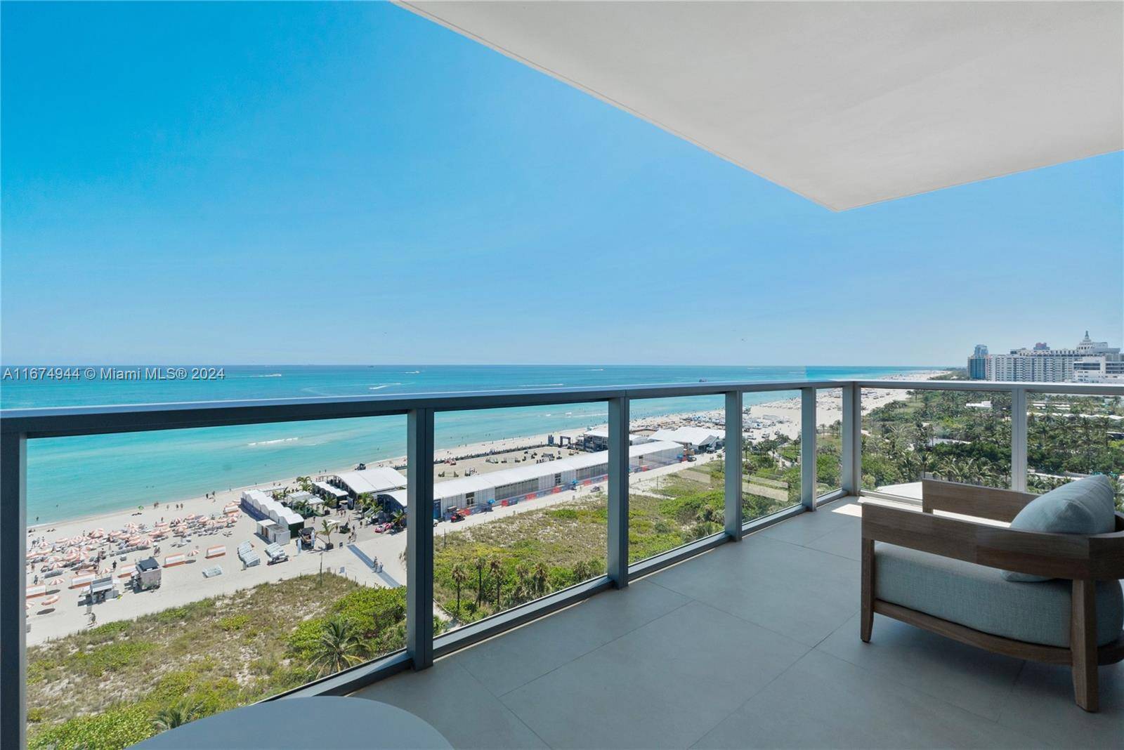 Direct ocean, rarely available, south east corner 12 floor Residence at the renowned W South Beach.