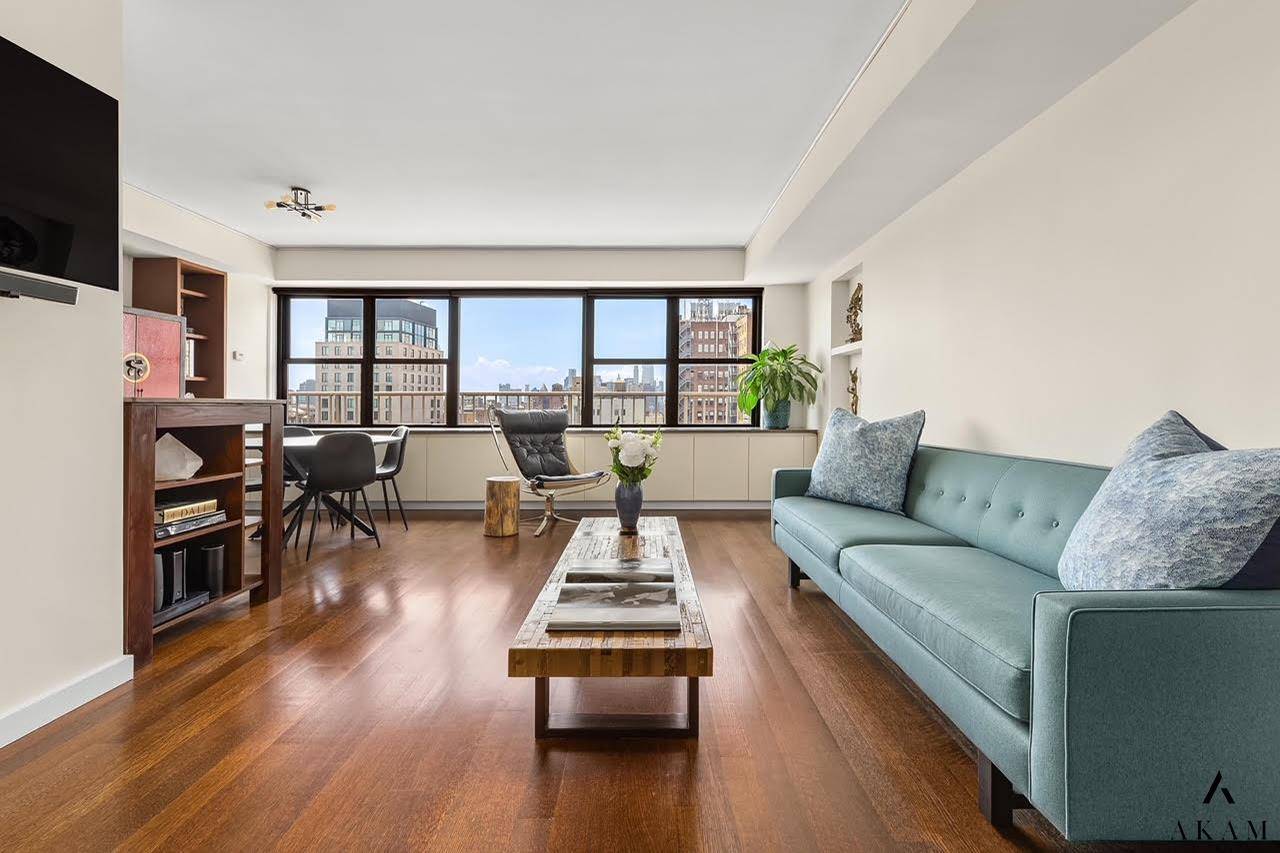 Sky High Serenity with Panoramic Views at The VictoriaPerched on one of the highest floors at The Victoria, Apartment 21D is a one of a kind south facing Union Square ...