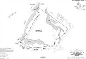 Fantastic level lot with water views and Brook on property.