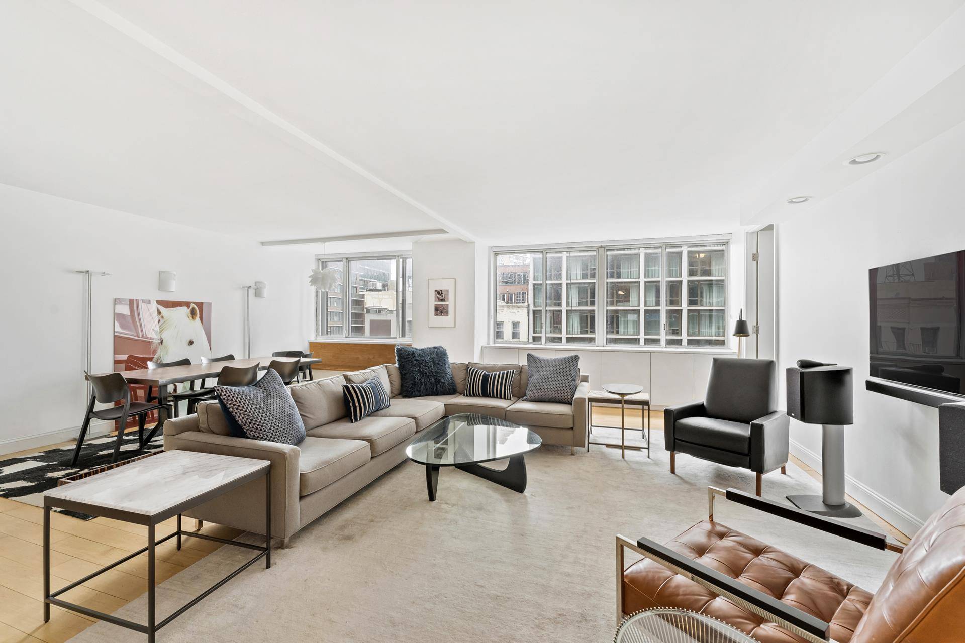 Loft like 3 bedroom, 2. 5 bath home spans an impressive 1, 713 square feet.