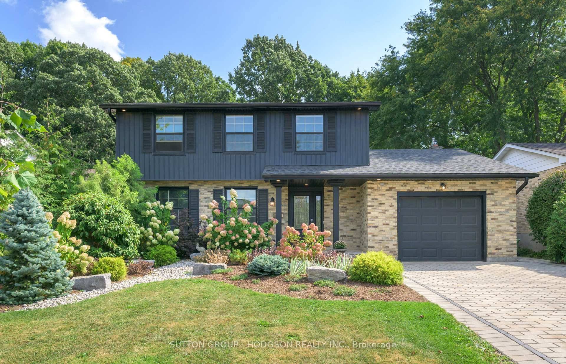 Nestled on a quiet crescent in the heart of Stoneybrook, this beautifully updated two storey is set on a secluded lot framed by towering trees and lush landscaping.