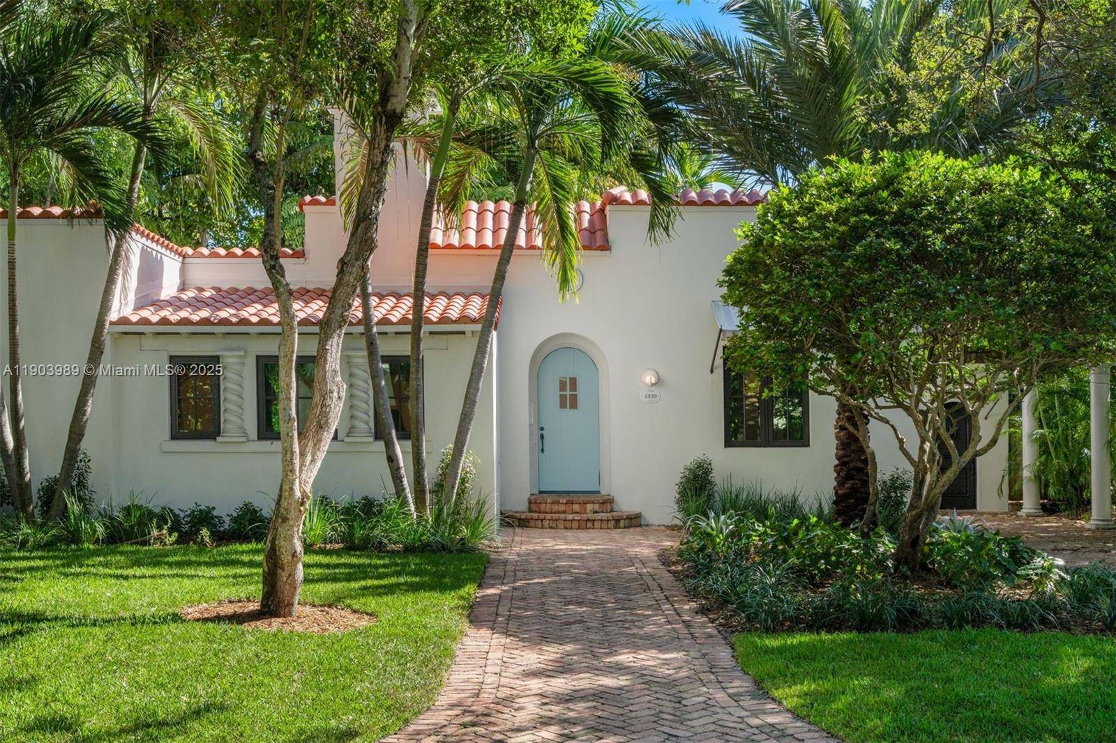 Nestled on a quiet, tree lined street in North Coconut Grove, this charming Old Spanish style residence offers 2, 615 SF of living space on a 6, 888 SF lot.