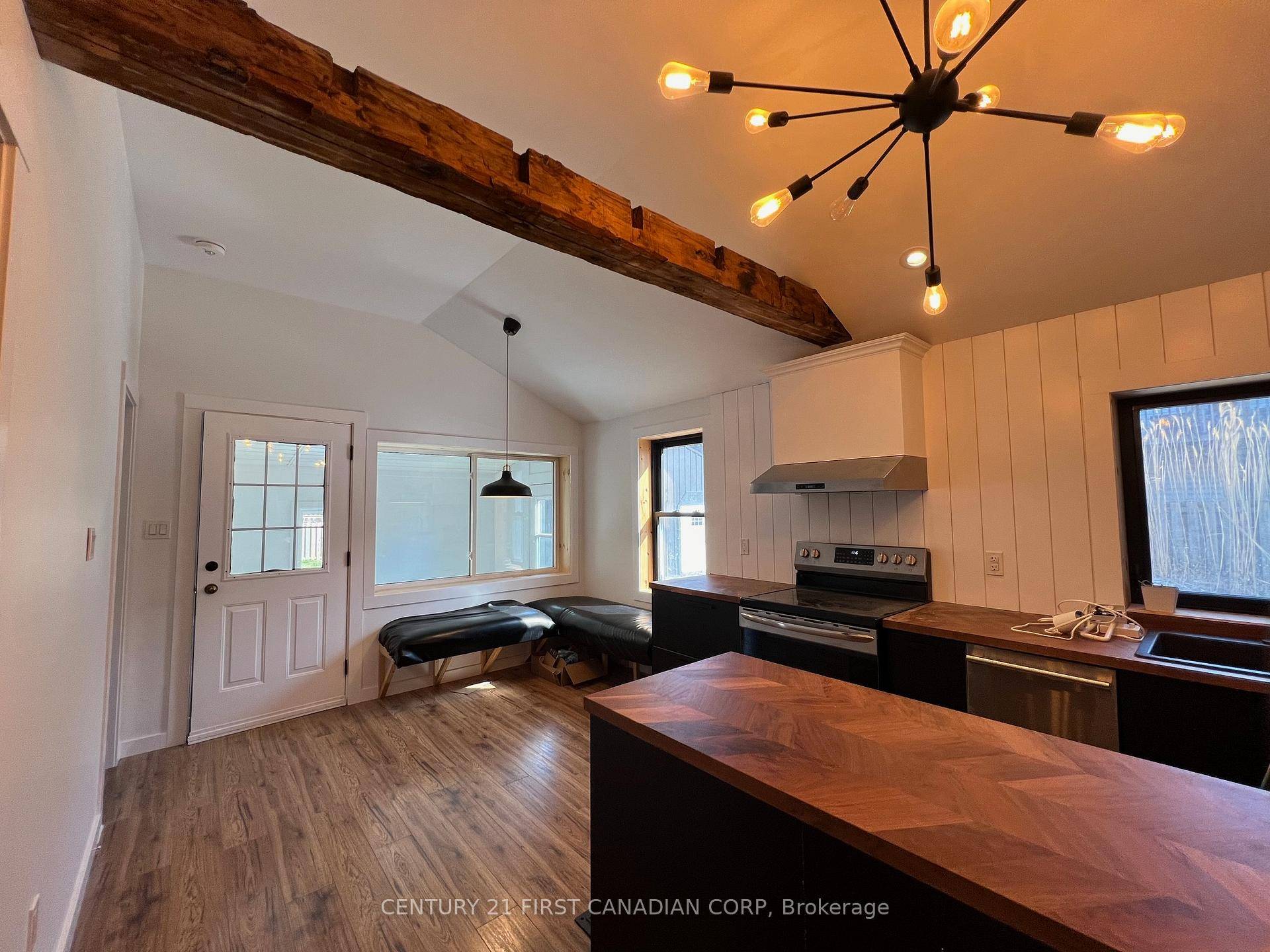 One rental unit is available for lease long term in this well maintained Triplex in the heart of the Main Beach district of Port Stanley.