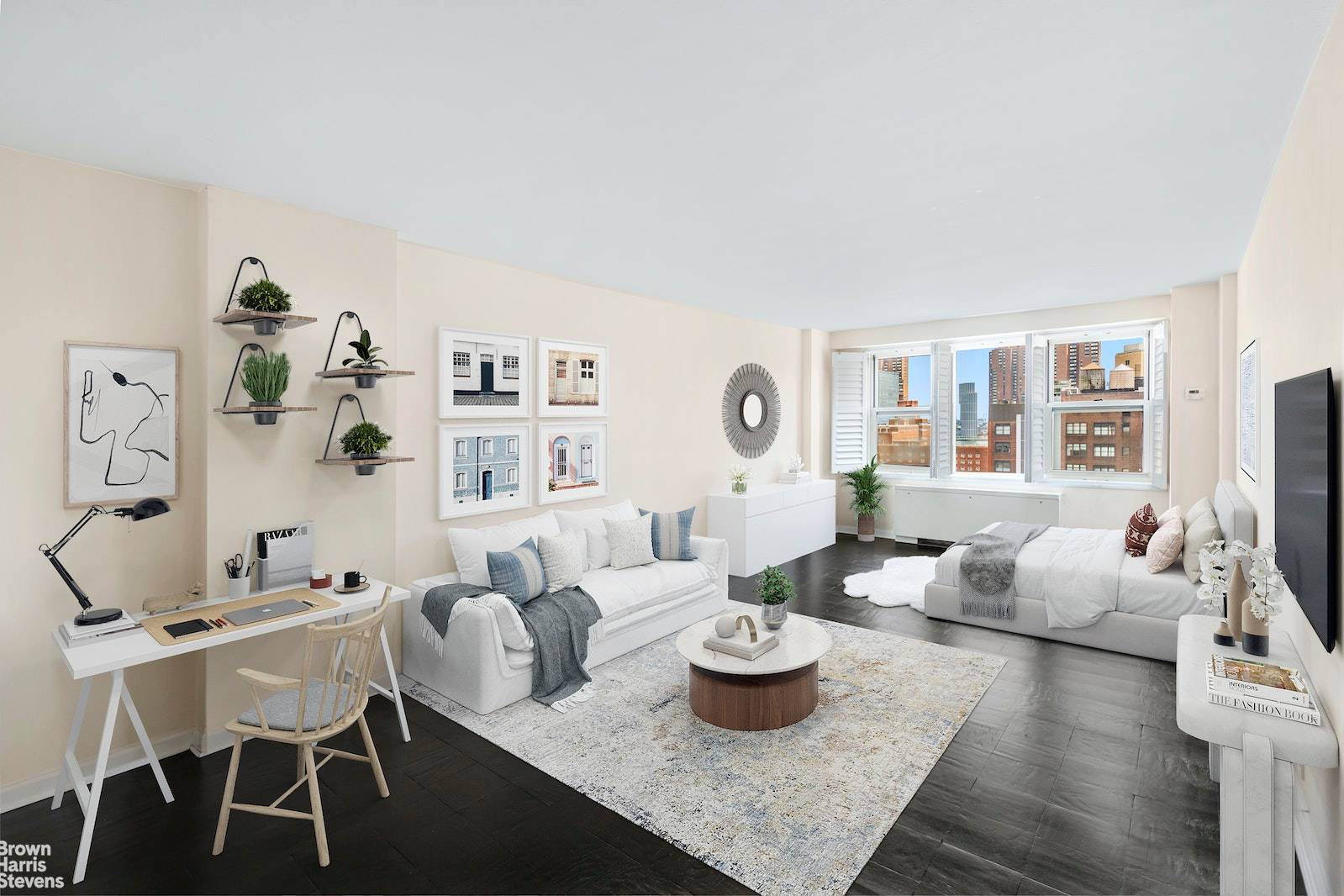 Feel good the moment you walk into 17K, freshly painted and an open floor plan to create your new home !