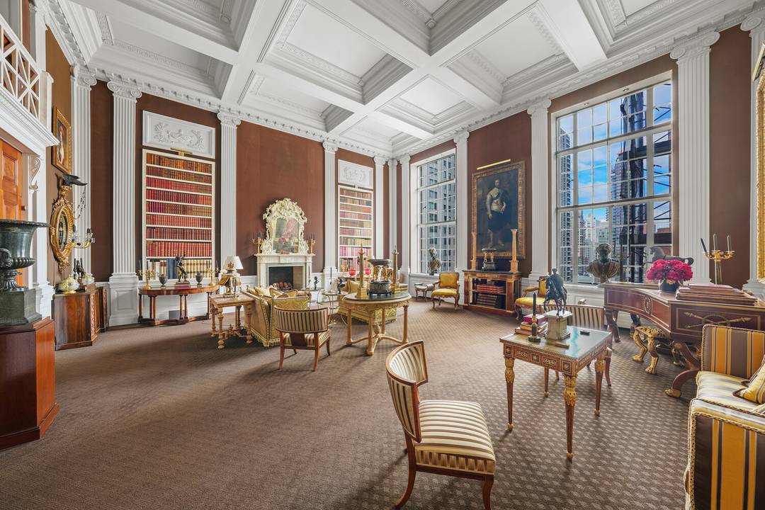 Step off the semi private elevator and into a world of elegance, starting with a limestone gallery that welcomes you with open arms and a grand staircase leading to the ...