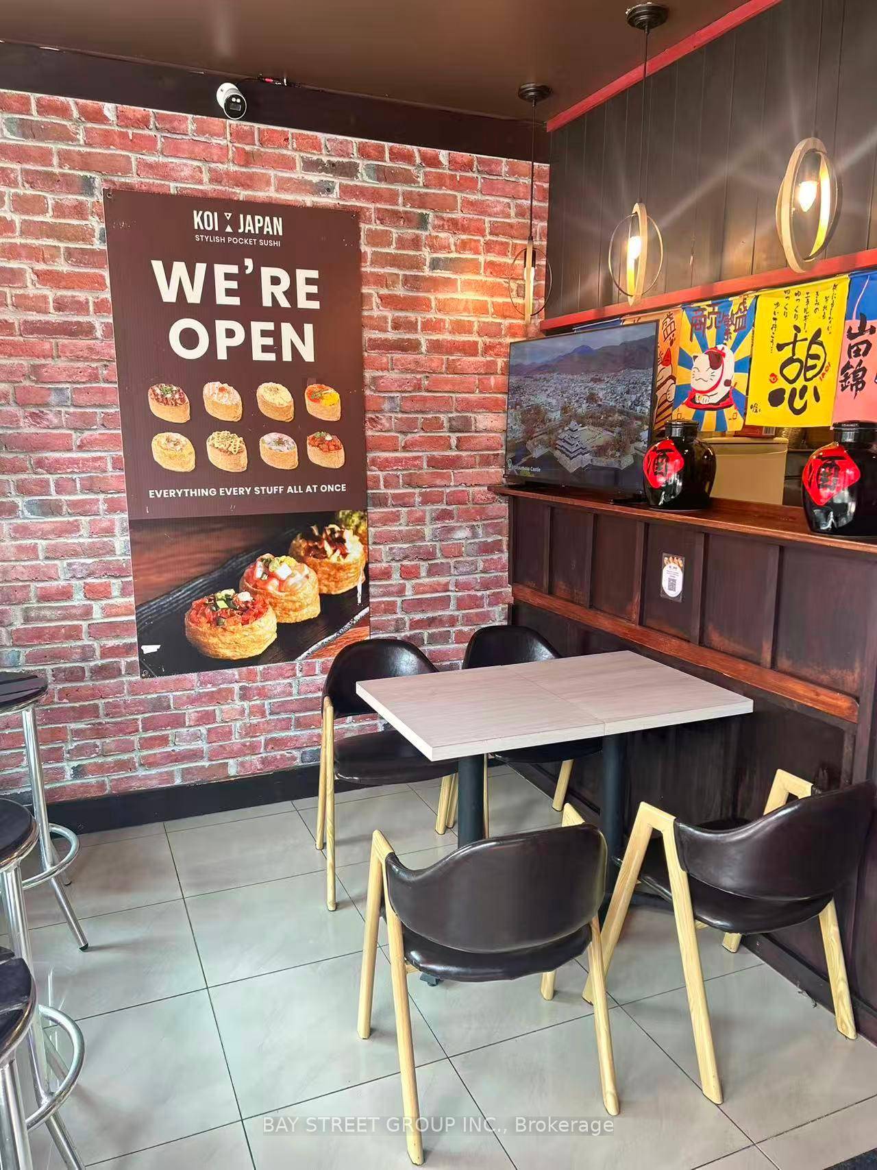 Great oppotunity to take over this established Japanese restaurant and takeout business.
