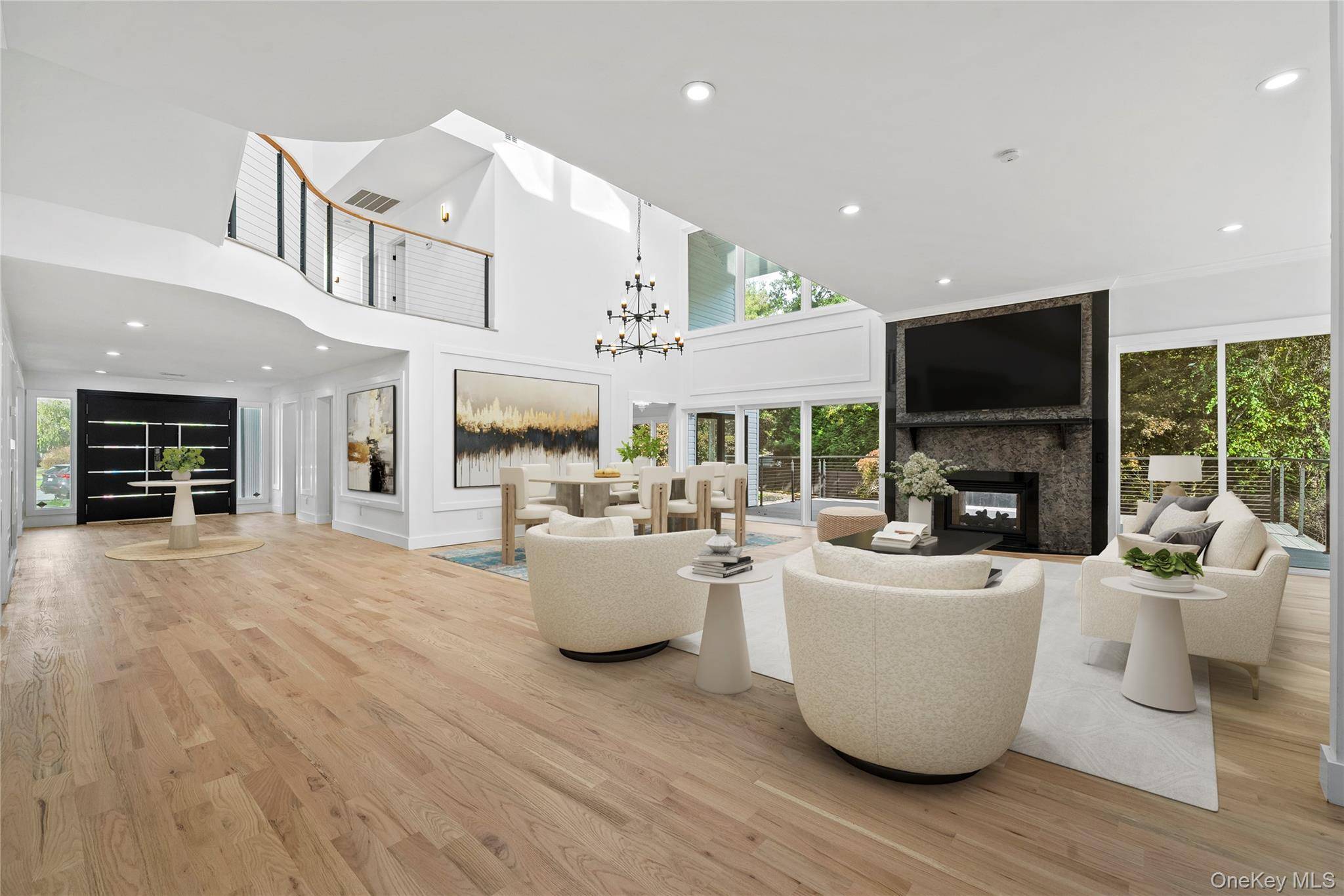 Welcome to Lavender Lane bold, sexy, a one of a kind modern residence tucked away on a quiet cul de sac in the heart of the East Islip.