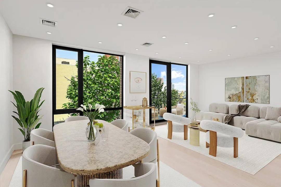 Elegant, exclusive, and exceptional indoor outdoor living awaits in this townhouse style 2 bedroom, 3 bathroom triplex with a private rooftop terrace in prime Williamsburg.