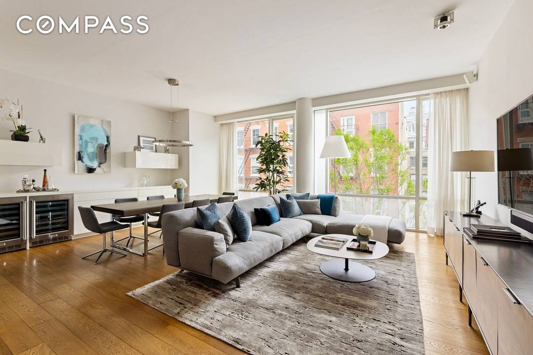A truly exceptional three bedroom, three bathroom residence in the heart of SoHo, meticulously designed to deliver both elevated entertaining and everyday luxury.