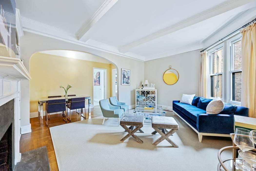 Experience the epitome of prewar elegance in this sunny 2 bedroom, 1 1 2 bath residence, complete with its own washer and dryer.