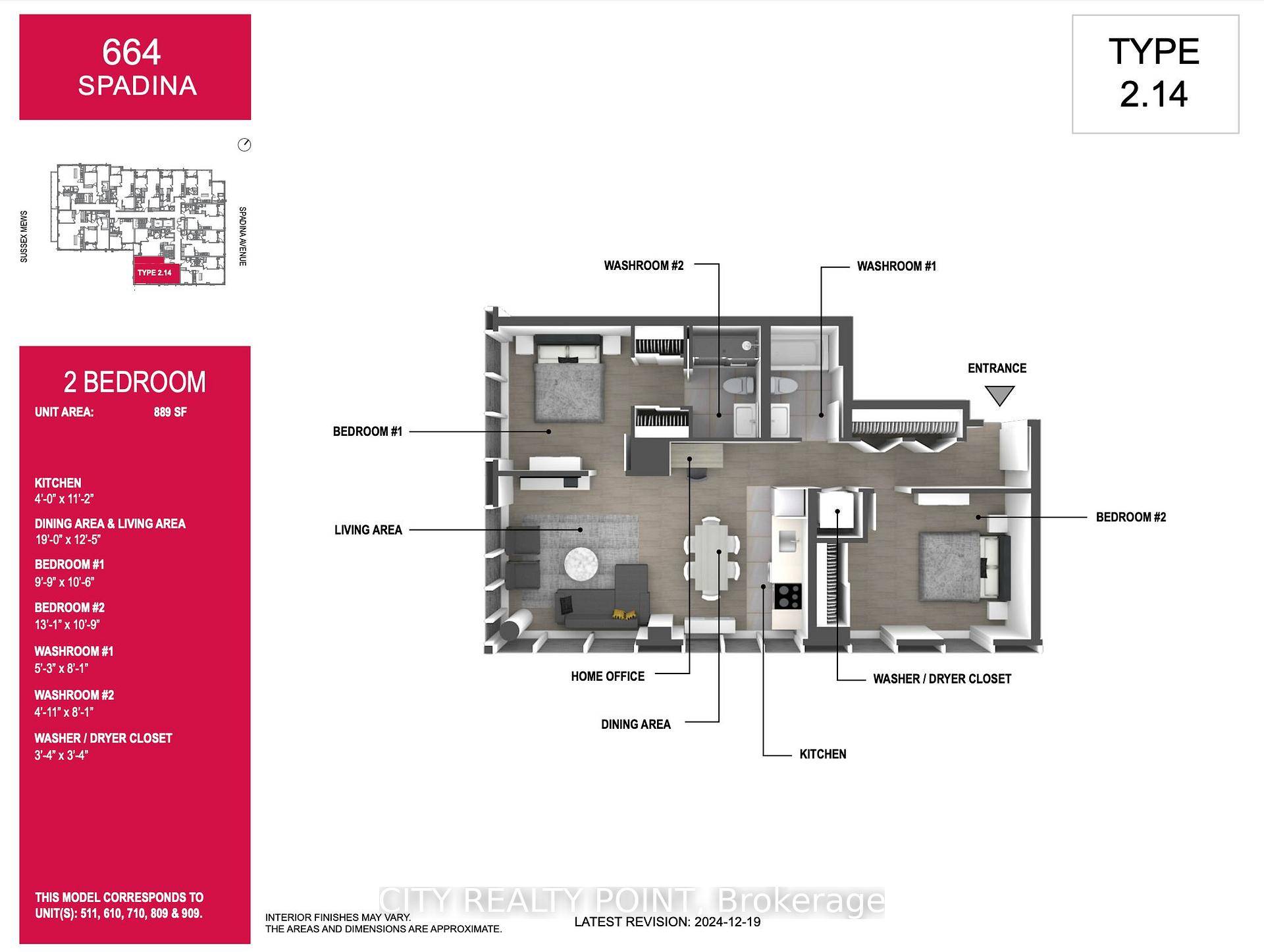 SPACIOUS 2 Bedroom, 2 bathroom ONE MONTH FREE !