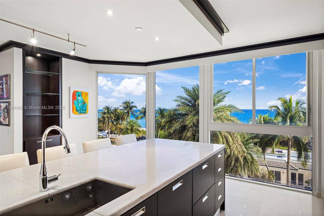 Spectacular direct ocean front furnished residence at the Green Diamond.