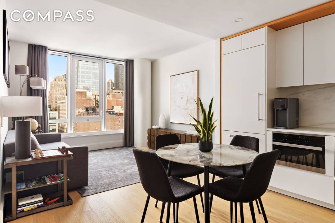 Welcome to Residence 11D at The VU, a western facing one bedroom, one bathroom home offering sweeping views of the NYC Skyline, including the Empire State Building through floor to ...