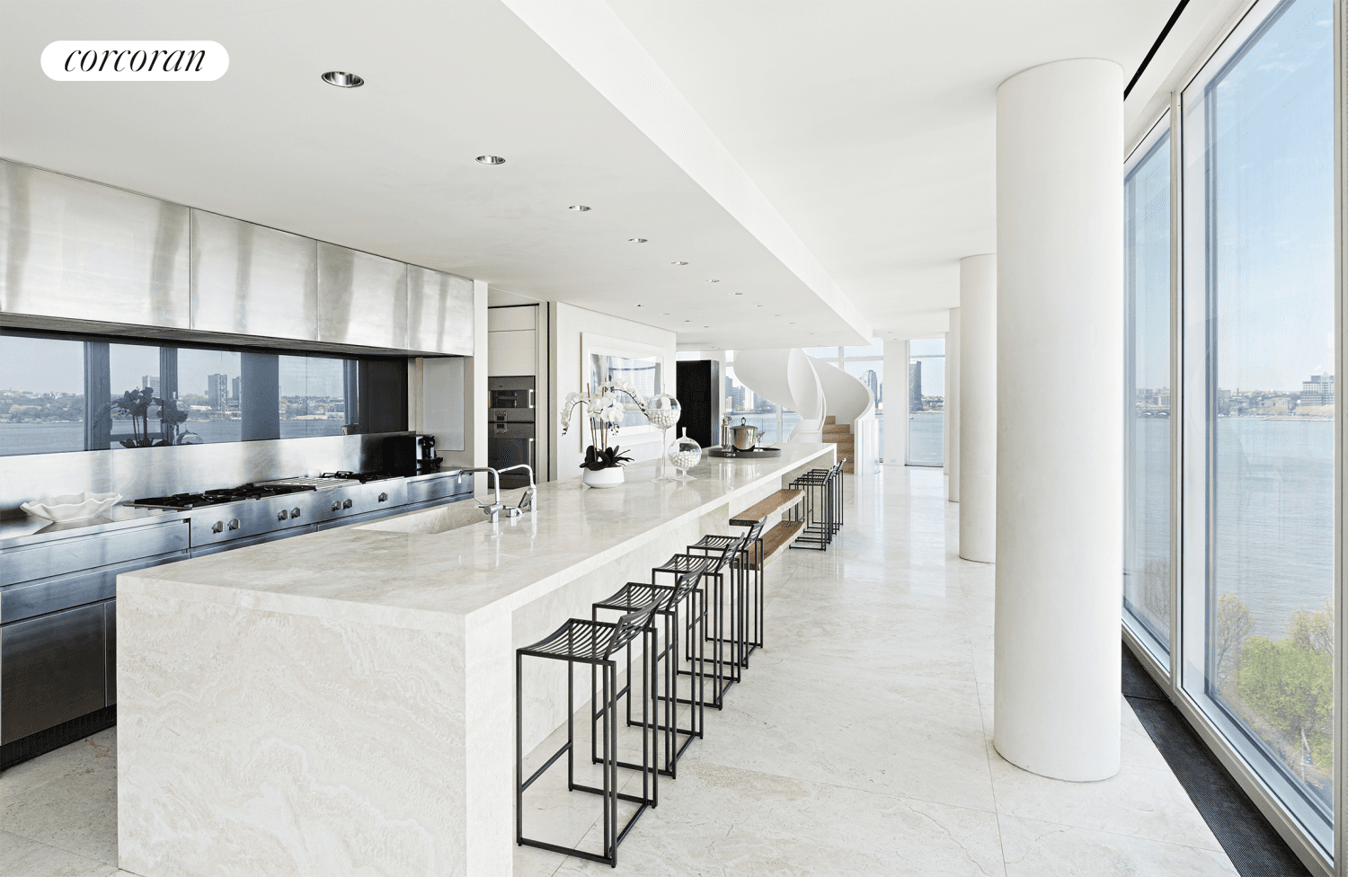 176 Perry Street is a modernist masterpiece designed by internationally acclaimed architect Richard Meier.