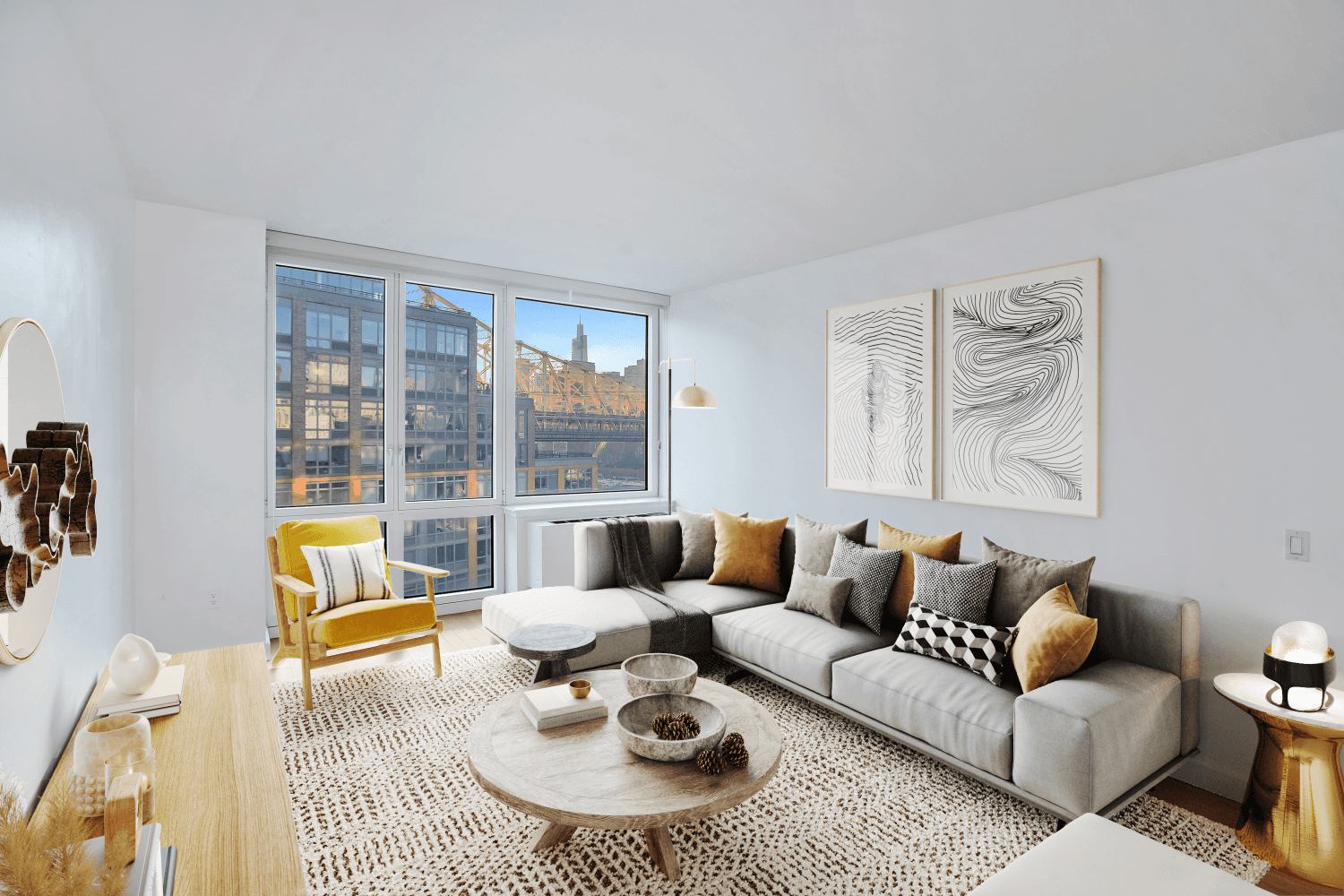 This spectacular One Bedroom One Bath home with a panoramic open views of the Bridge, River and Manhattan skyline is featuring high end finishes, floor to ceiling windows, Washer amp ...