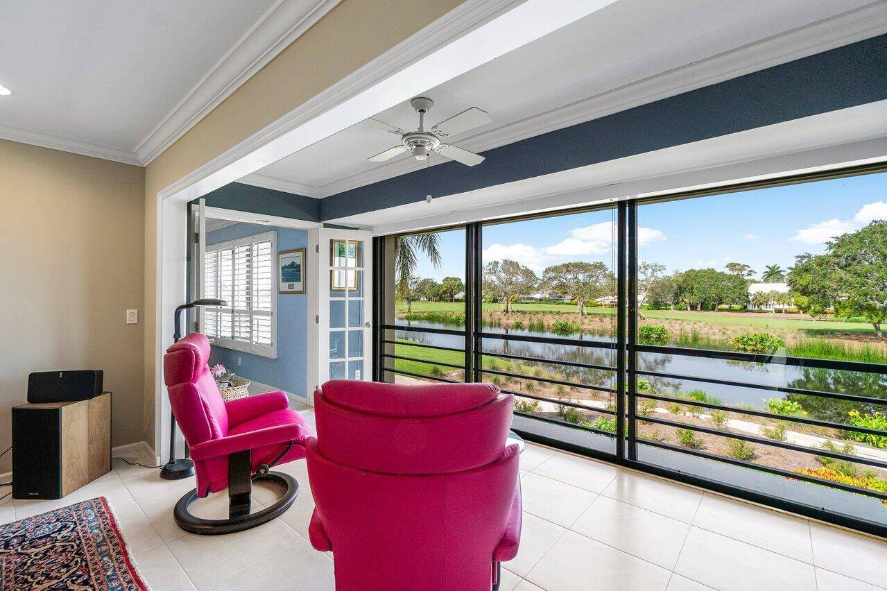 Endless water golf views of the newly redesigned North Course abound from this 2nd floor 3 BR 2 BA condo.