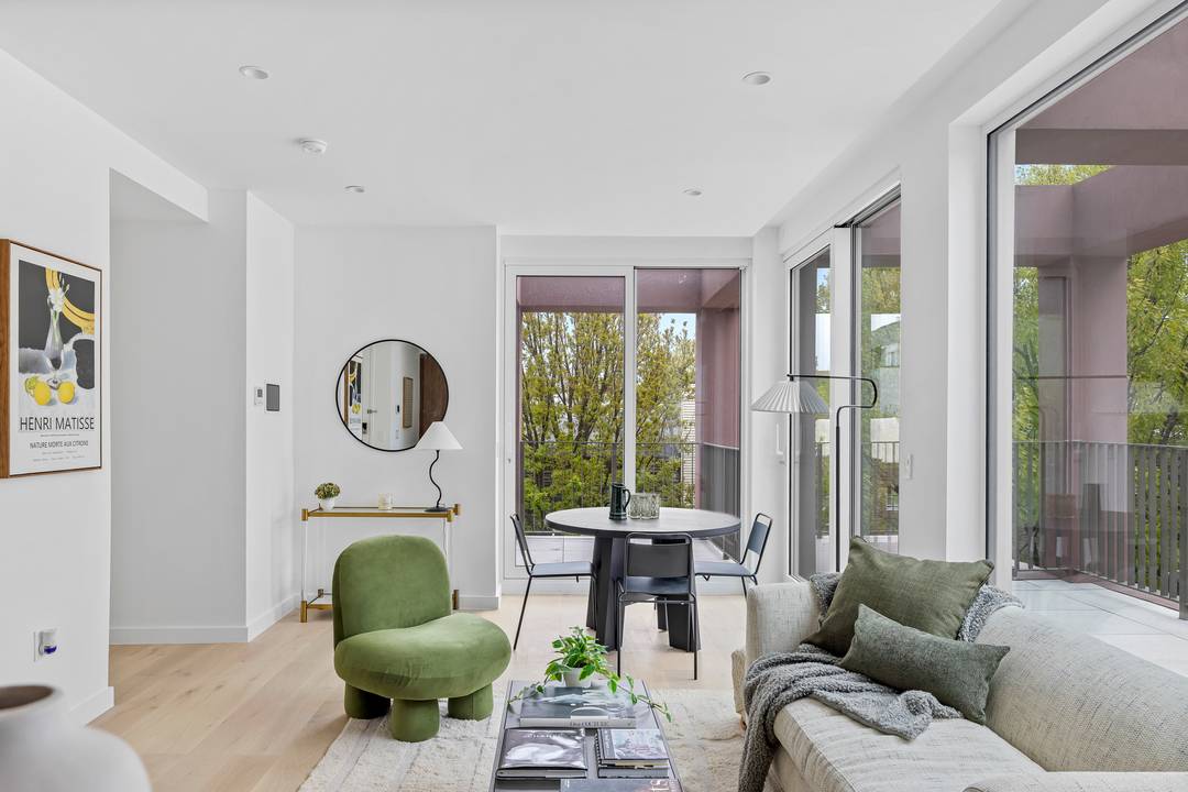 Unit Seven at 109 Devoe is a thoughtfully designed two bedroom, two bath residence that deftly balances proportion, quality, and refined contemporary living.