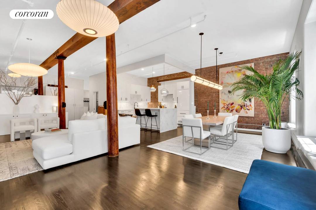 A meticulously gut renovated one bedroom loft in the heart of Soho, perfectly blending historic charm with modern luxury.