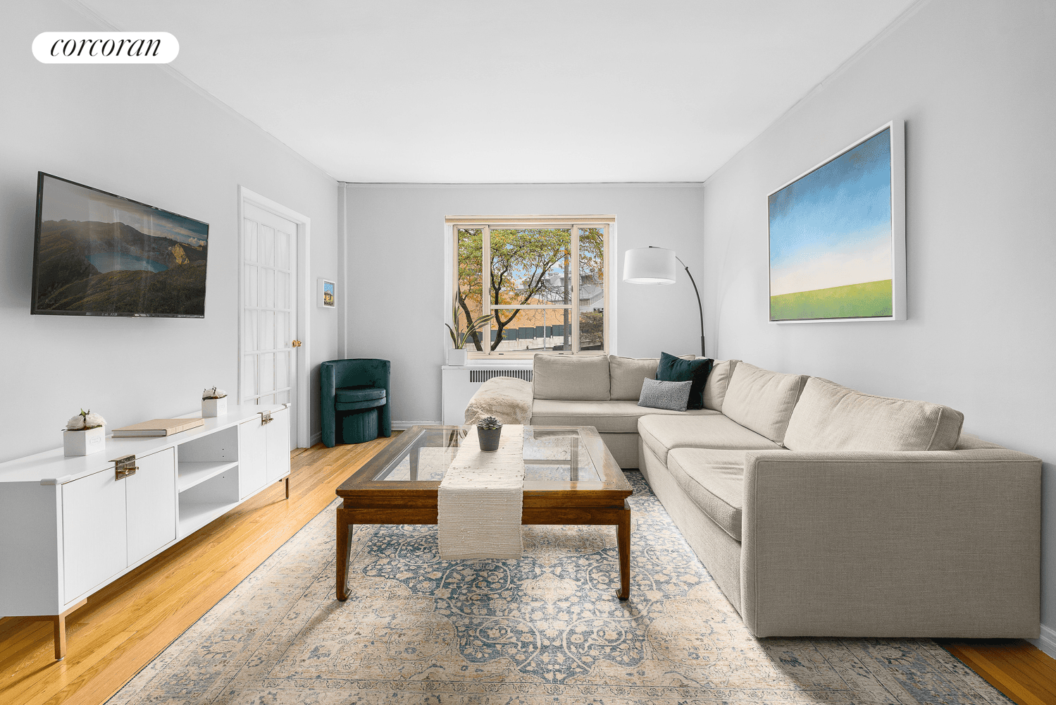 COOP SUBLET Upon entering the gracious foyer of this sprawling two bedroom, one bath coop plus home office, you will be greeted with soft northern sunlight and lovely tree top ...