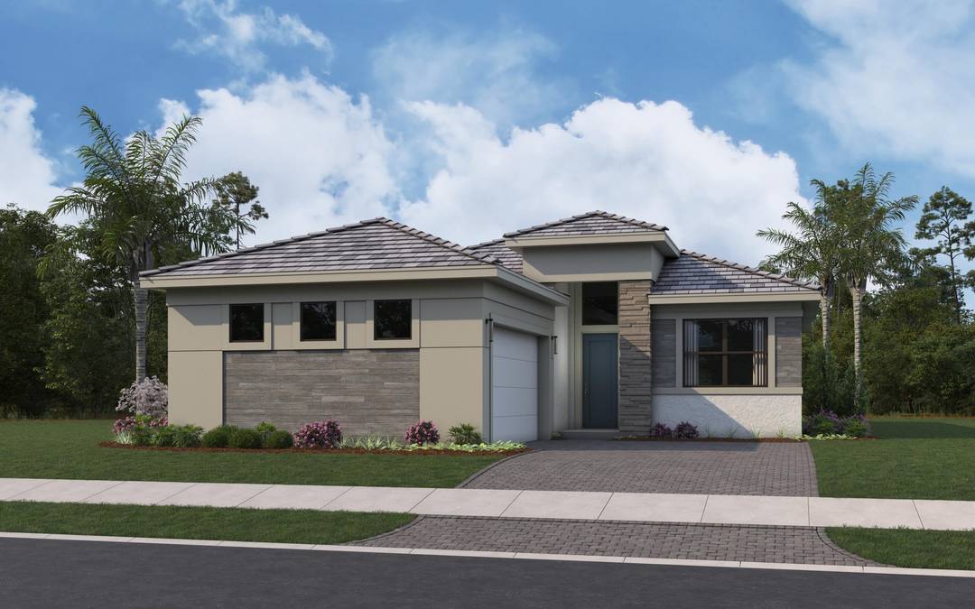 Under Construction This brand new Leslie floorplan, built by Kolter Homes, is situated on a southern facing homesite in the new 55 Esprit community.