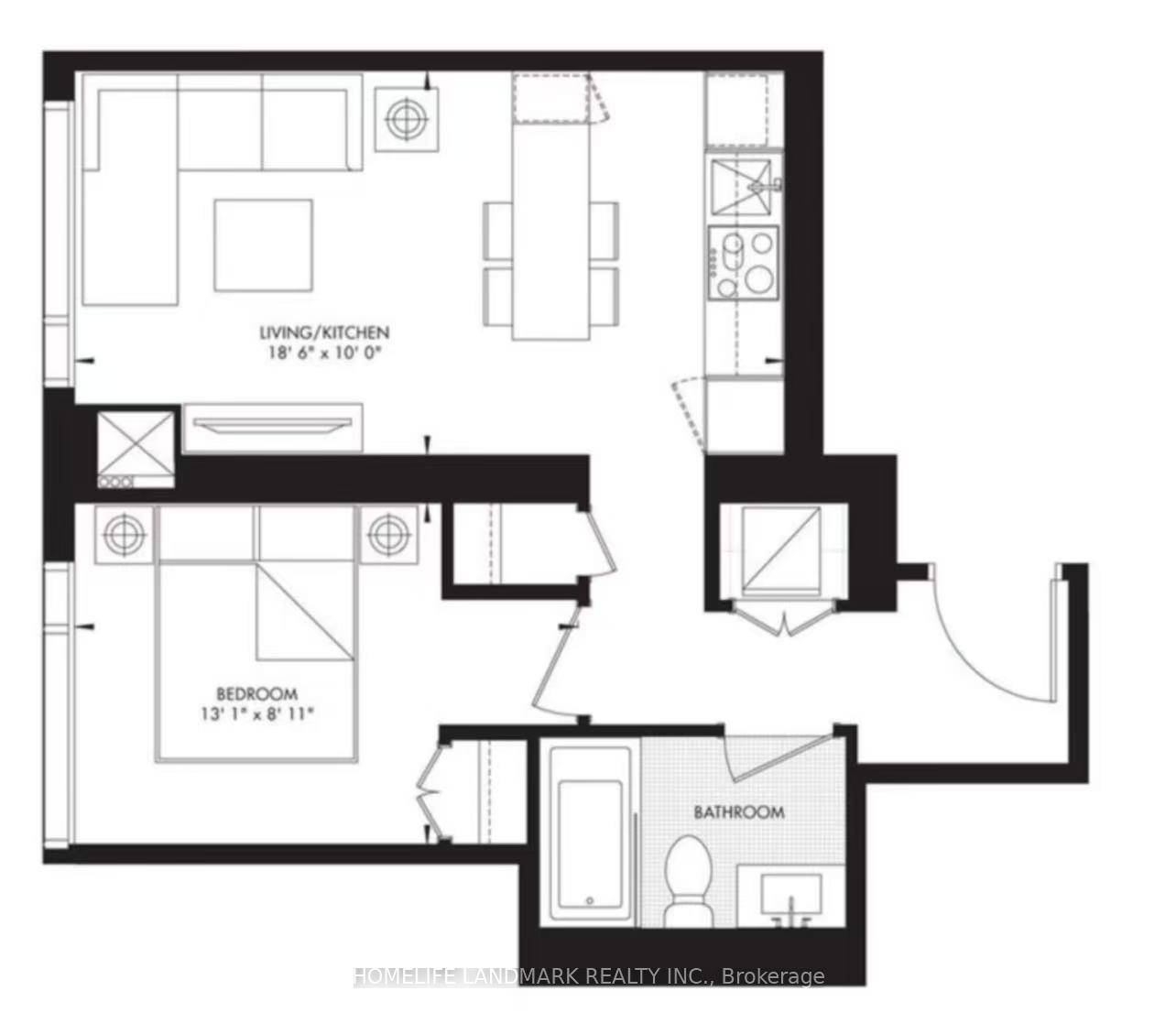 Brand New Ultra Luxury One Bedroom at 11 Yorkview Ave, Walking Distance to Subway Station, Modern Living, Featuring Top Of The Line Miele Appliances, 24H Concierge, Bike Studio, Yoga Room, ...