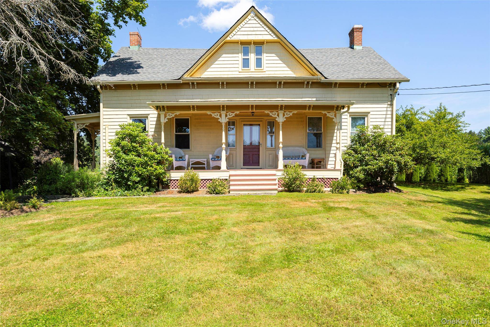 Historical significance and modern amenities converge via this impeccably restored and immaculately maintained Clove Valley farmhouse.