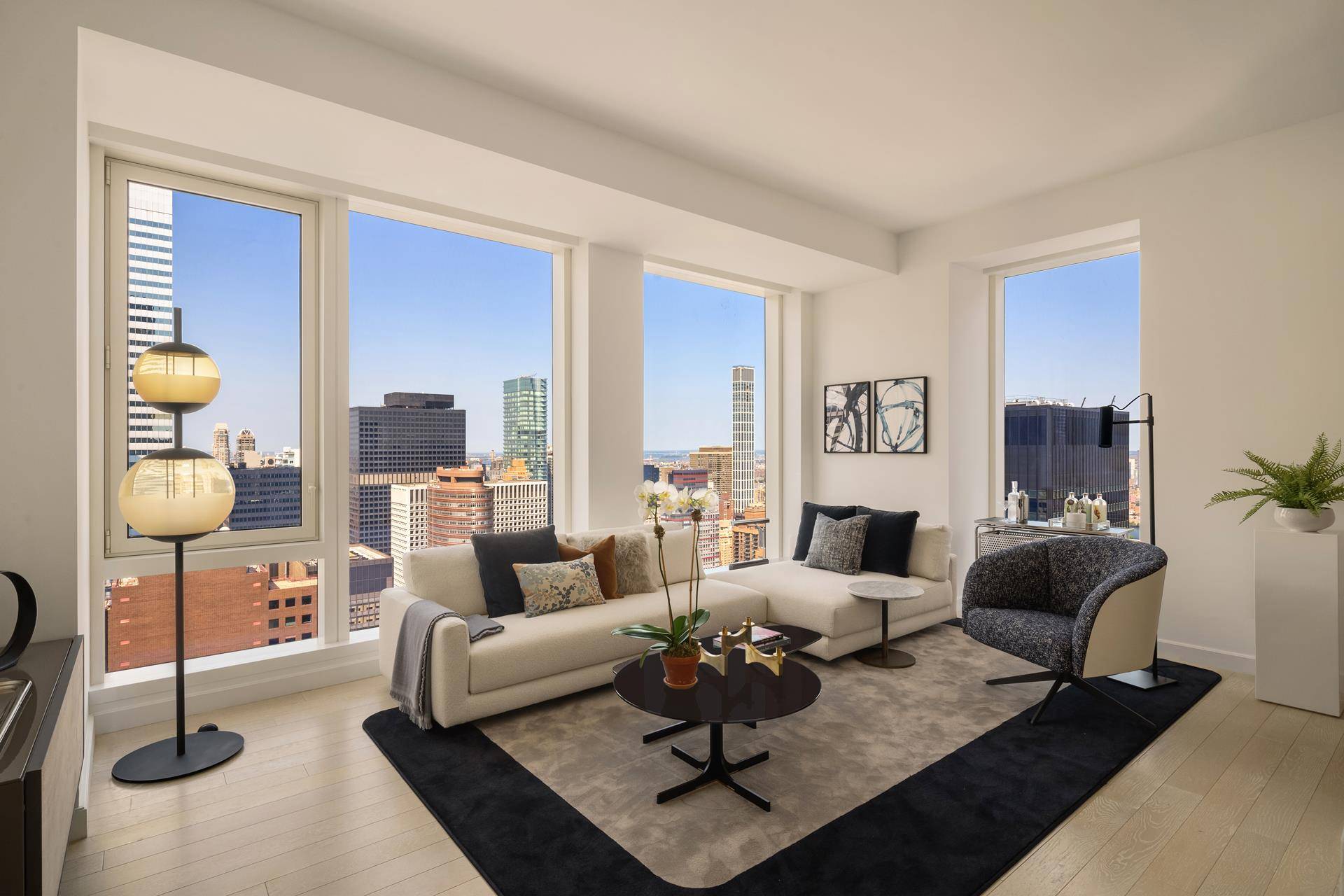 Immediate Occupancy. Stunning with triple exposures facing North, East, and South, this 1, 126 square foot corner one bedroom, one and half bathroom with a 61 square foot balcony, residence ...