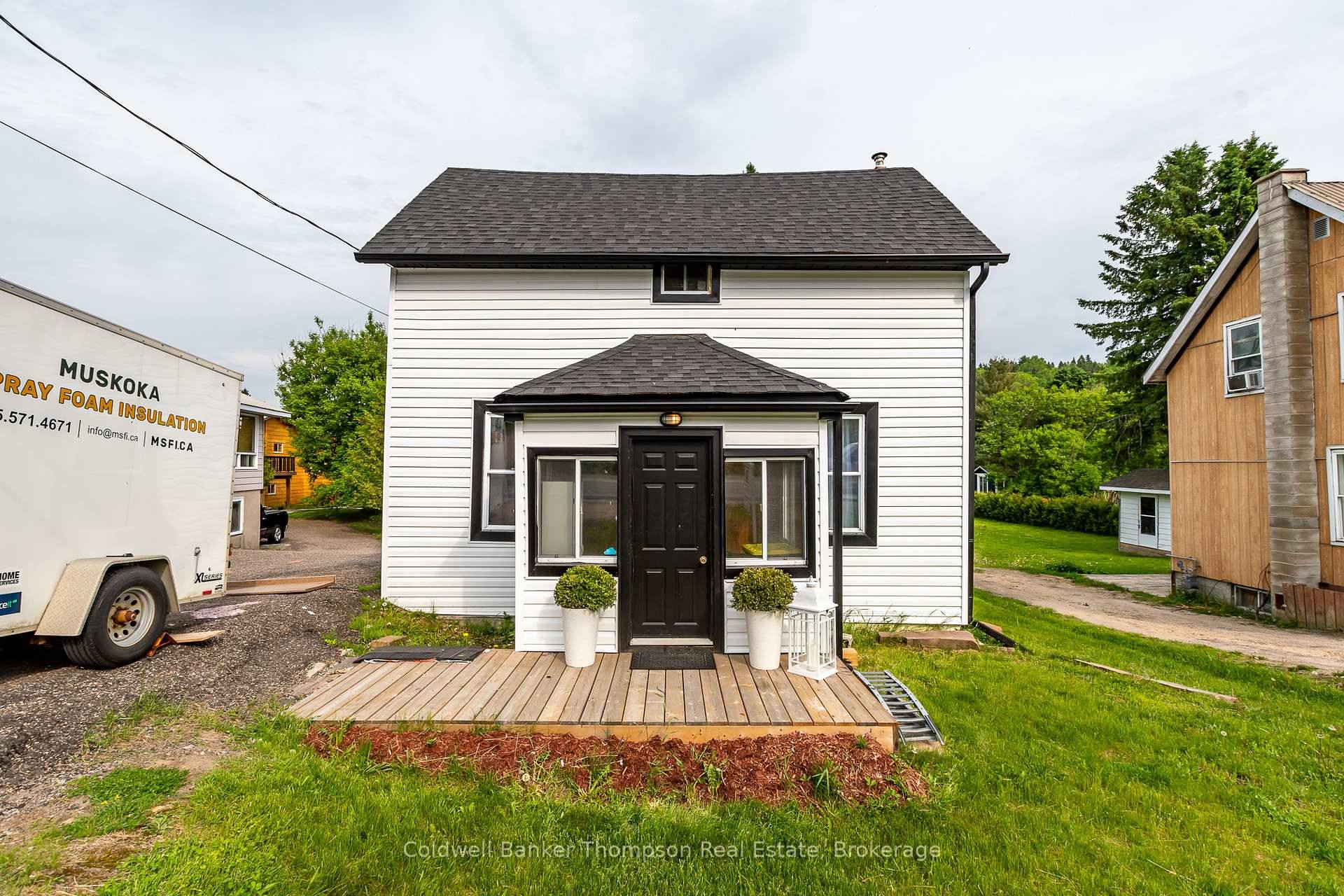 Welcome to this charming riverfront home or cottage in the heart of the Village of Burks Falls, offering a peaceful lifestyle with in town conveniences.