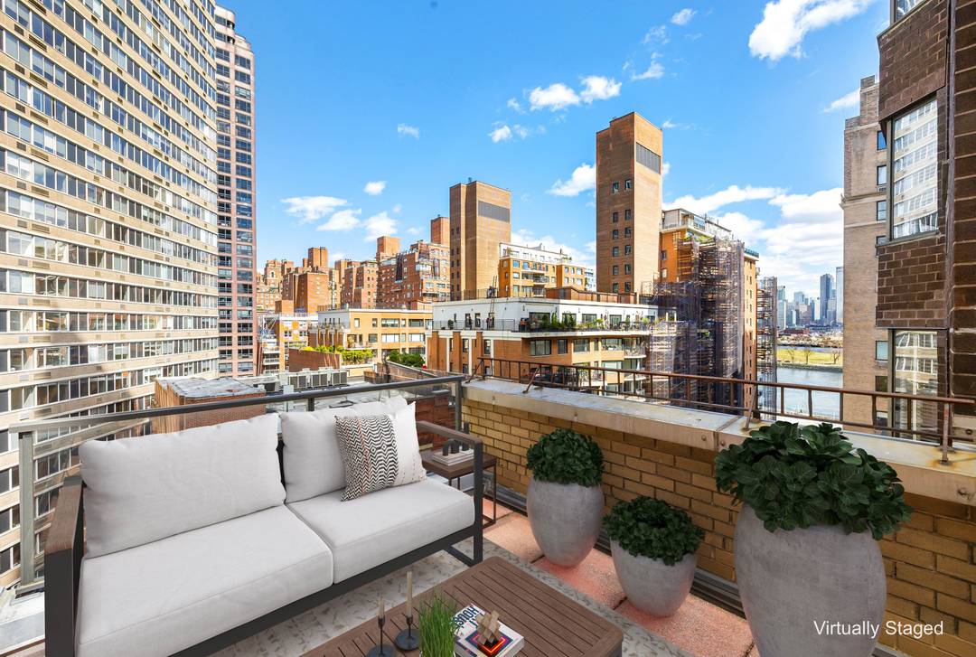 Over 350 Sq. Ft. of Private Terrace with River Views !