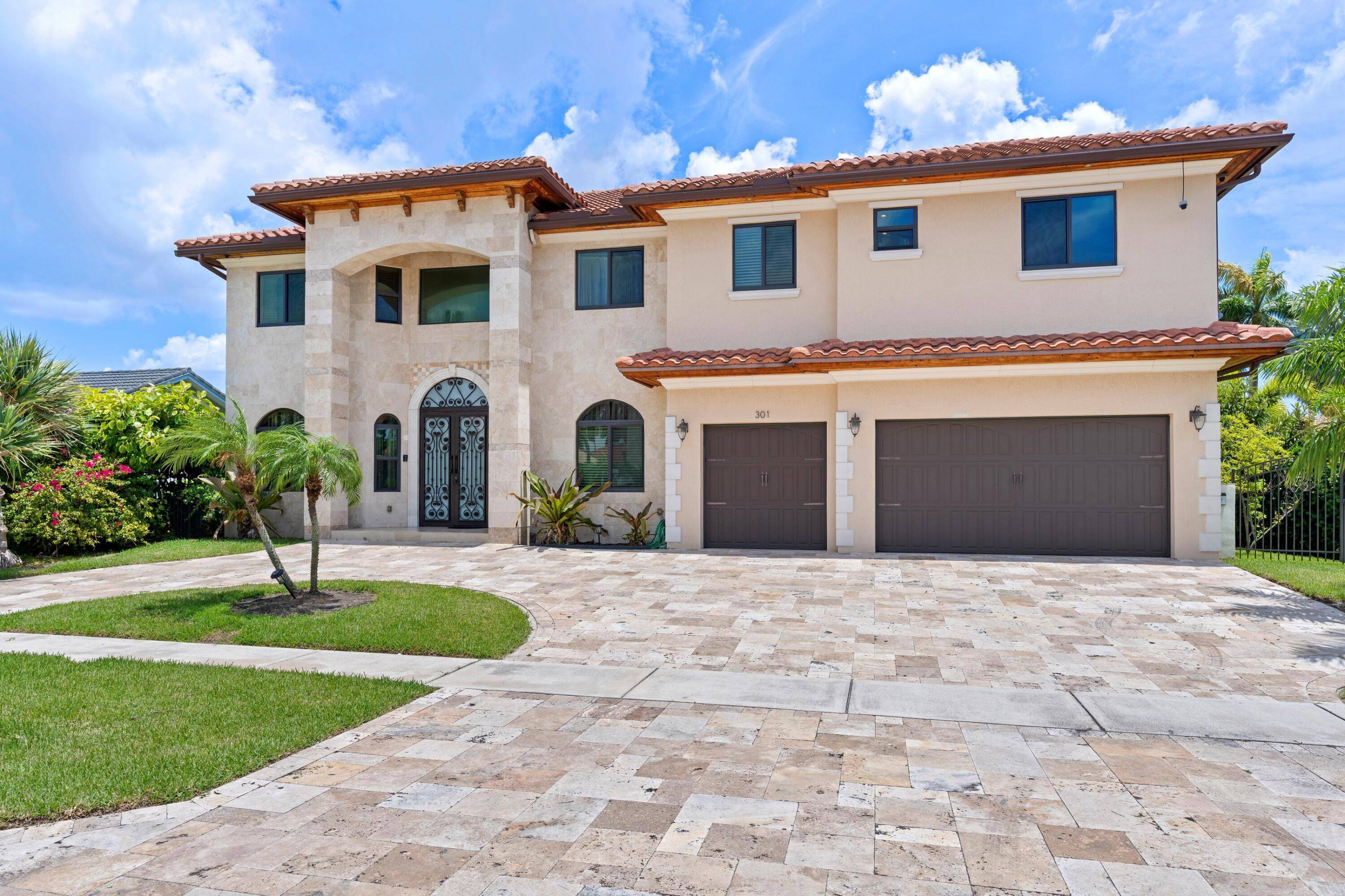 ABSOLUTELY GORGEOUS 2017 Custom Built Estate 6, 054 SqFt 6 Beds 6 Baths East Boca's Desirable Hidden Valley Marble Circular Driveway Corner Lot 3 Car GA Boasts Elegant High End ...