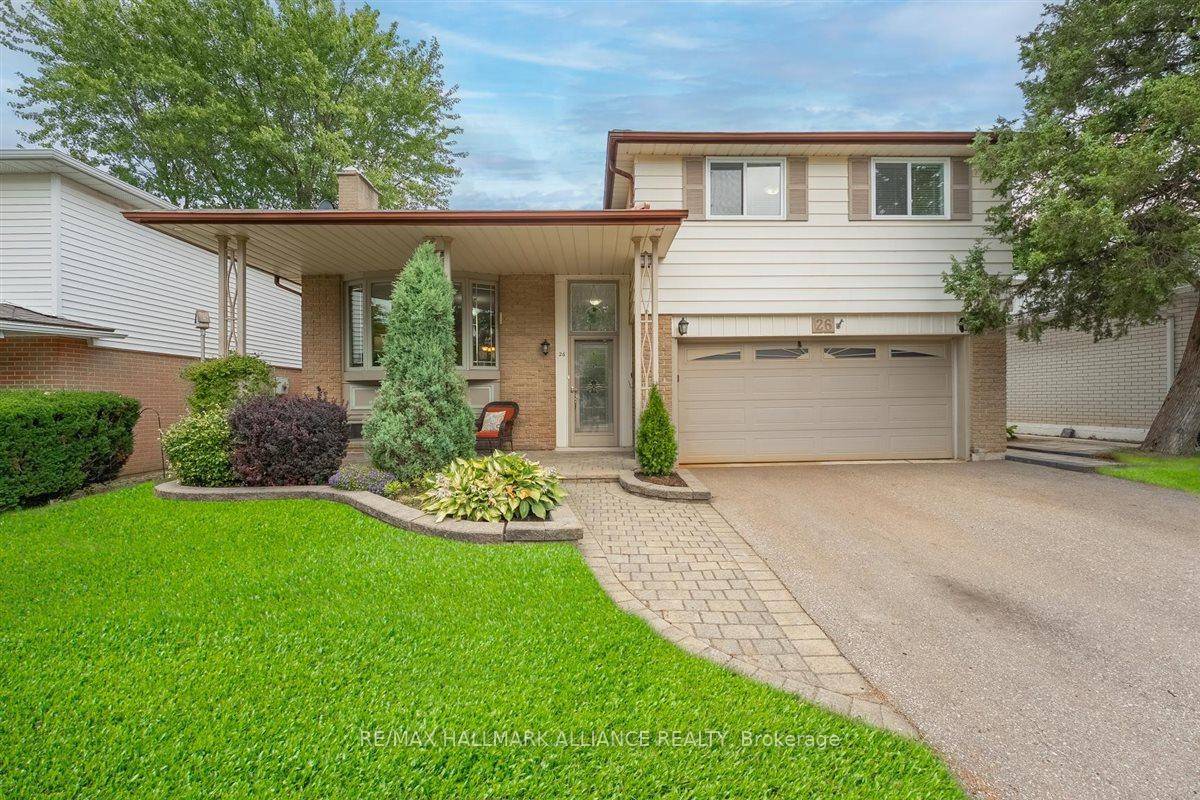 Welcome to 26 Lockton Cres, a beautifully renovated, meticulously maintained 4 level side split with a spacious two car garage rarely available, 4 large bedrooms, 2 spacious updated baths with ...